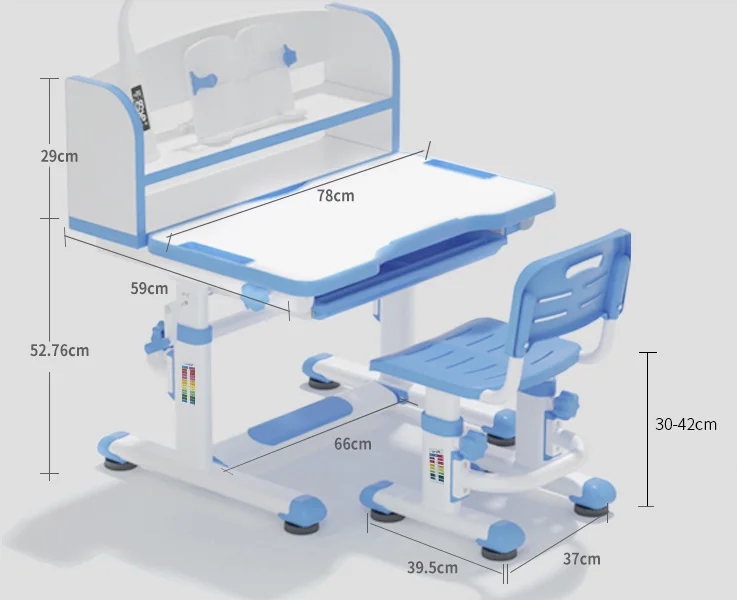 Tongsheng Factory Adjustable Preschool Table Chairs Desk for Lower Primary Kids