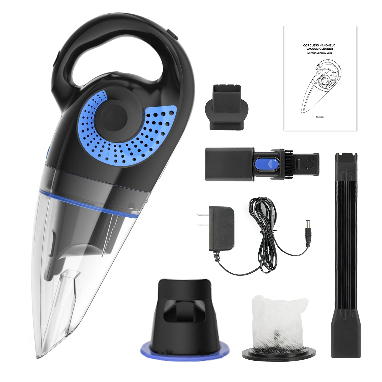 MOOSOO M4 Wet And Dry Handheld Vacuum Cleaner Cordless High Power Car Wireless Handheld Car Vacuum Cleaner Car Air Pump Handheld