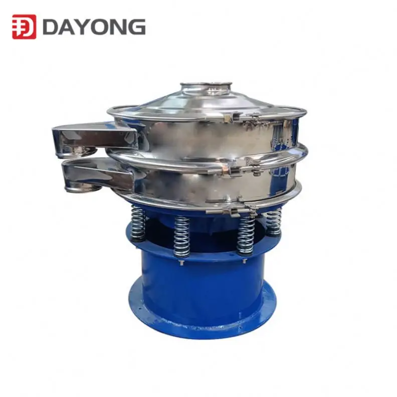 High frequency single layer vibrating sieve for sugar powder screening