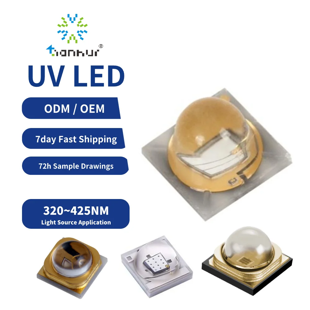 Высокая мощность UVV LED SDM 3535 подходит для медицинского обнаружения высококачественного 405nm UV 45