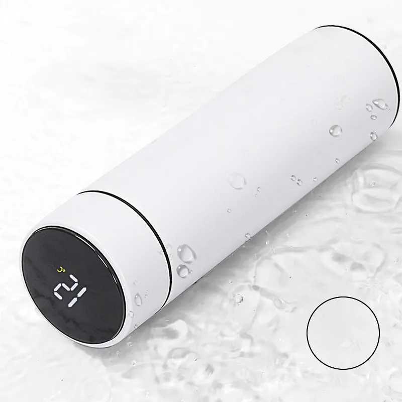 Double Wall Stainless Steel Led Temperature Display With Reminder To Drink Smart Water Bottle