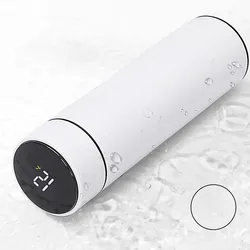 Stainless Steel Insulated Water Sublimation Temperature Control  Cup Led Display Reminder 500ml Smart Water Bottle
