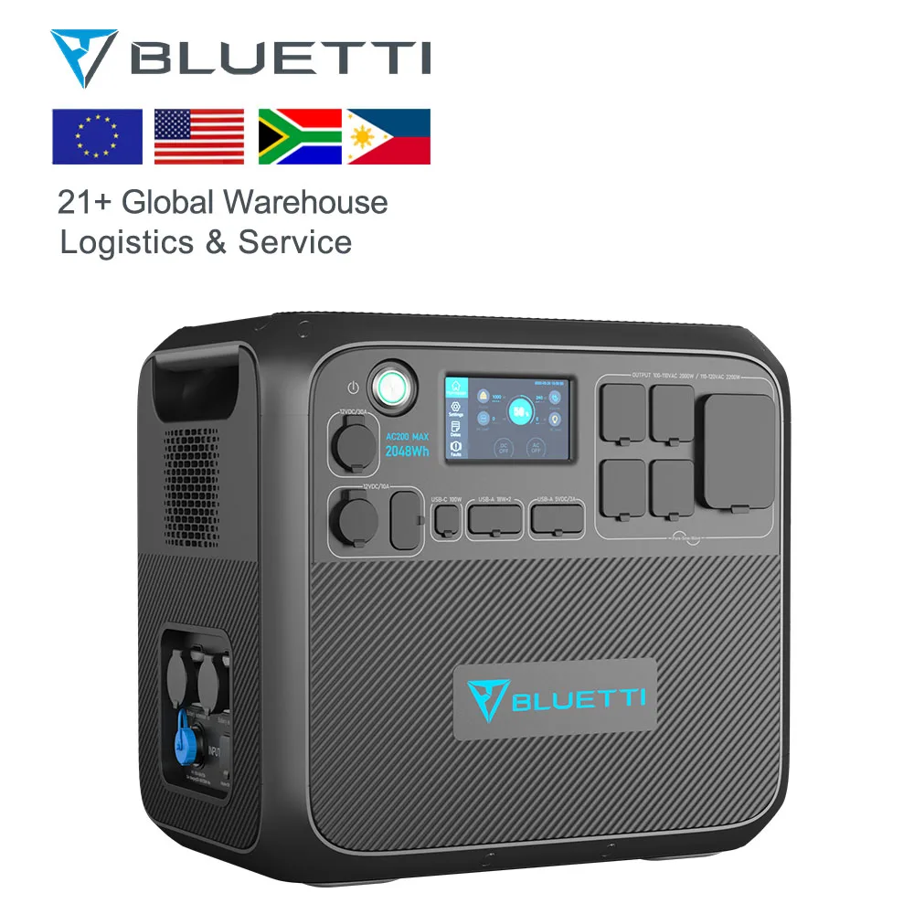 European Ac Socket High Capacity Lfp Battery 2000Wh 2KW 240V Power Station