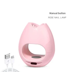 Portable Fast Drying Finger USB Rechargeable Nail Finger Lamp Mini Light Dryer UV Led Nail Lamp For Gel Curing