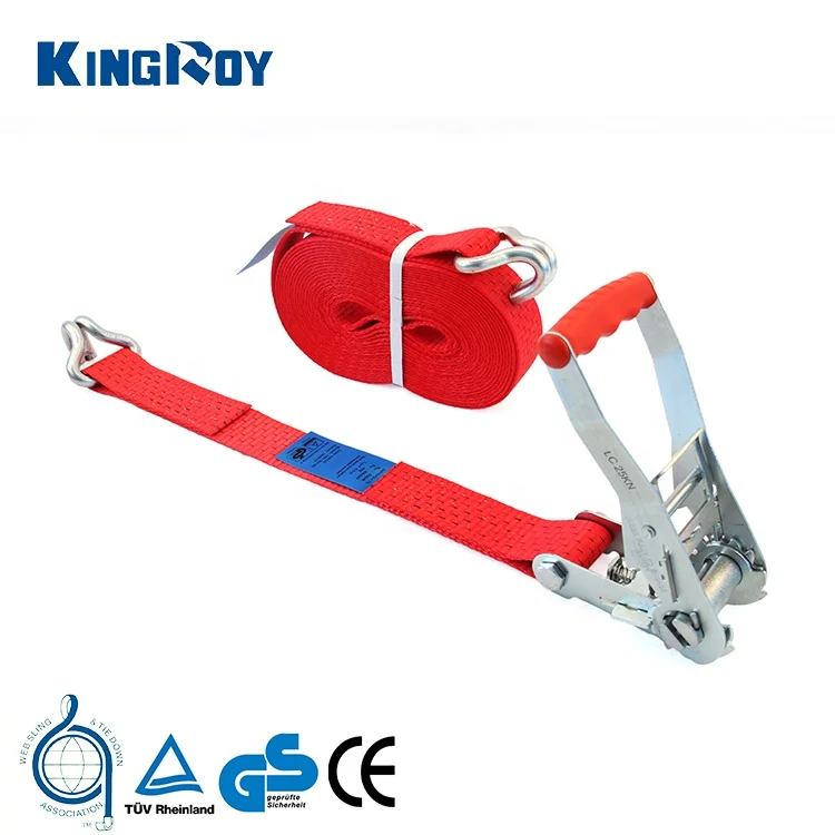 KingRoy ratchet strap 5t belts transportation tow truck straps with ratchet tie down
