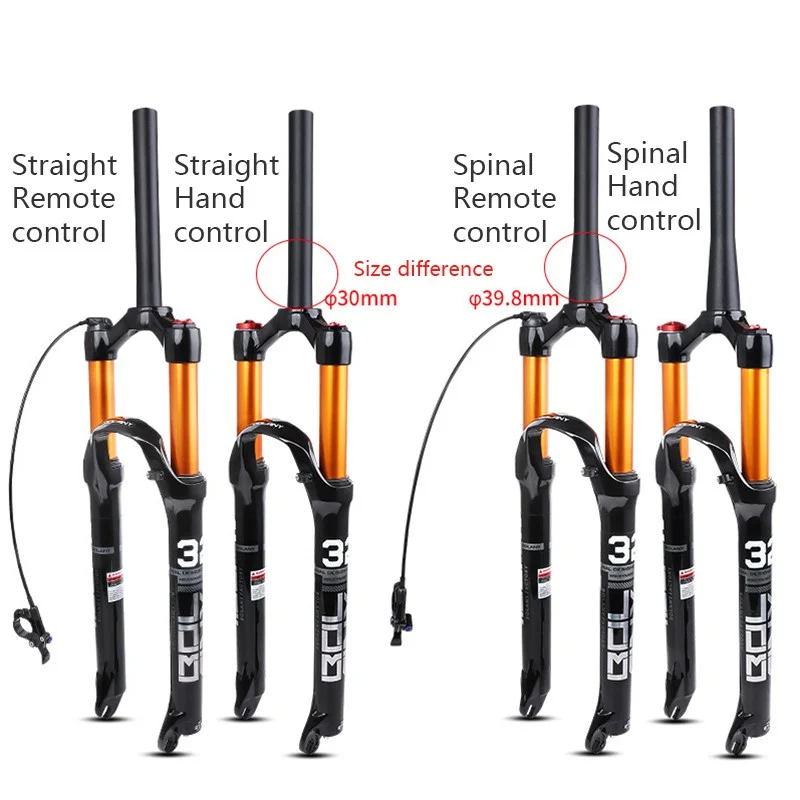 Bolany Suspension Air Fork 26 275 29 Aluminum Alloy MTB Suspension Bike Fork Disc Brake Bicycle Fork