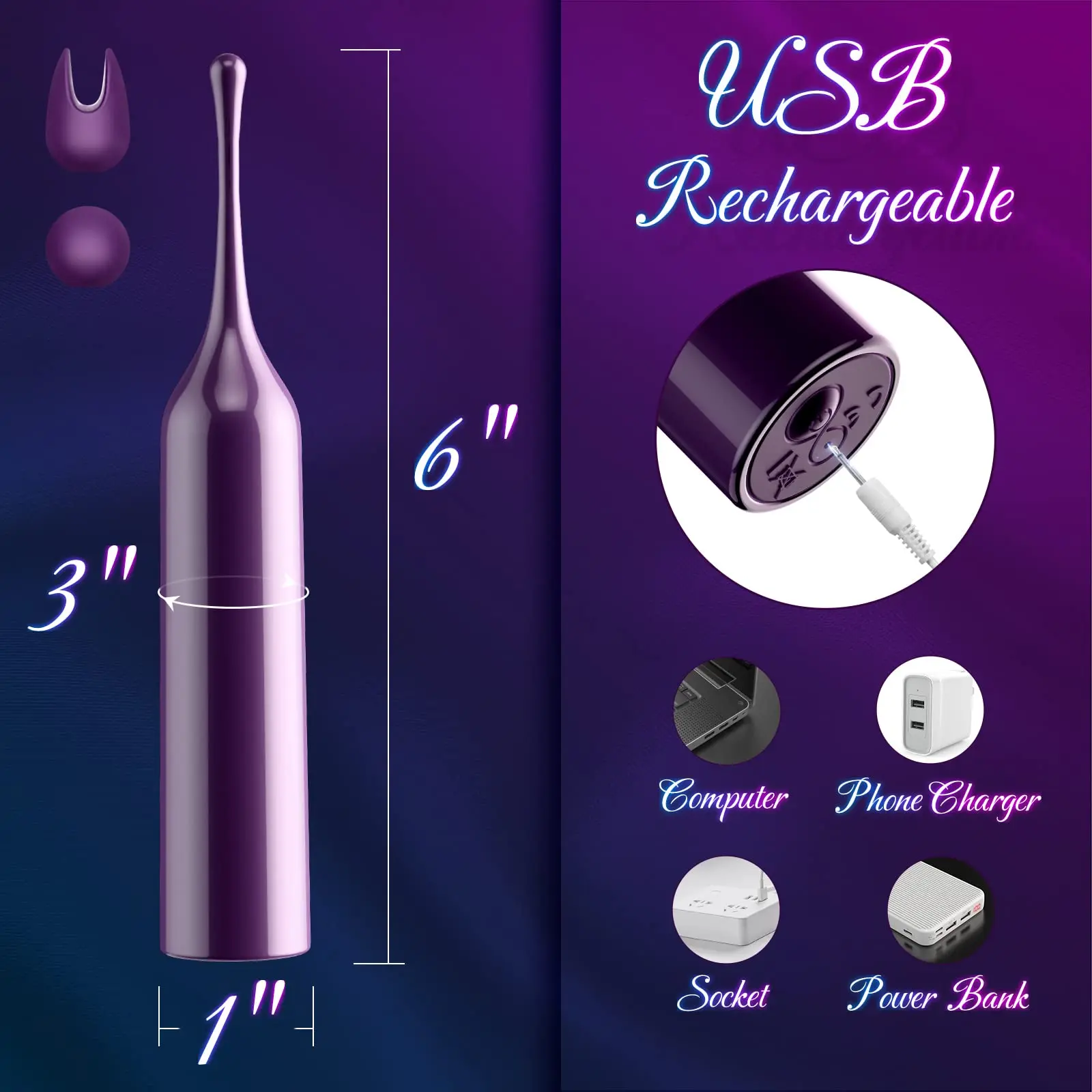 LOVE Adult sex toy wholesale shop of Tide pen with 3 kinds of toes to stimulate nipples clitoris and G-spot for girl