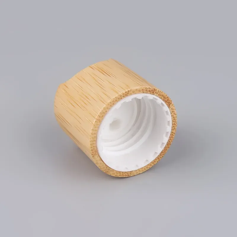 Wood Products Cosmetic Packaging Bottle Cap Wooden Screw Cap Bamboo Screw Top Lid Bottle Cap