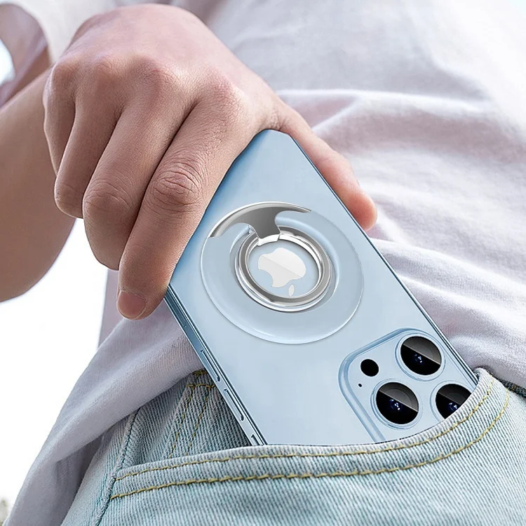 Factory Free Sample Finger Ring Mini Metal Mobile Phone Holder Mount Cell Phone Stand Magnetic Ring Holder for Magsafe iPhone