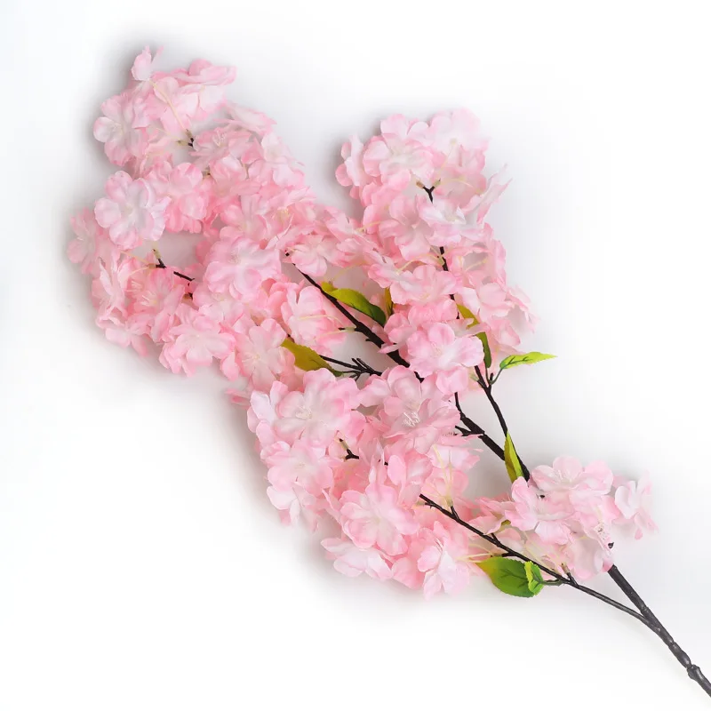 wholesale price White Hanging Silk Sakura Decor Wedding cherry blossom flowers artificial Flower Branch