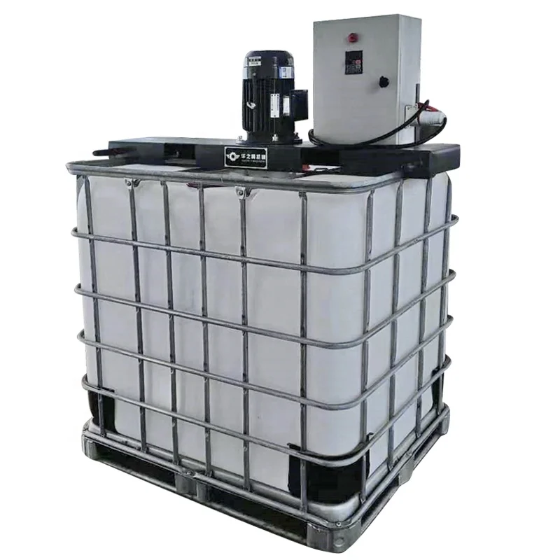 Electric motor High speed 4kw Juice liquid Telescoping agitator IBC tank Barrel mixer