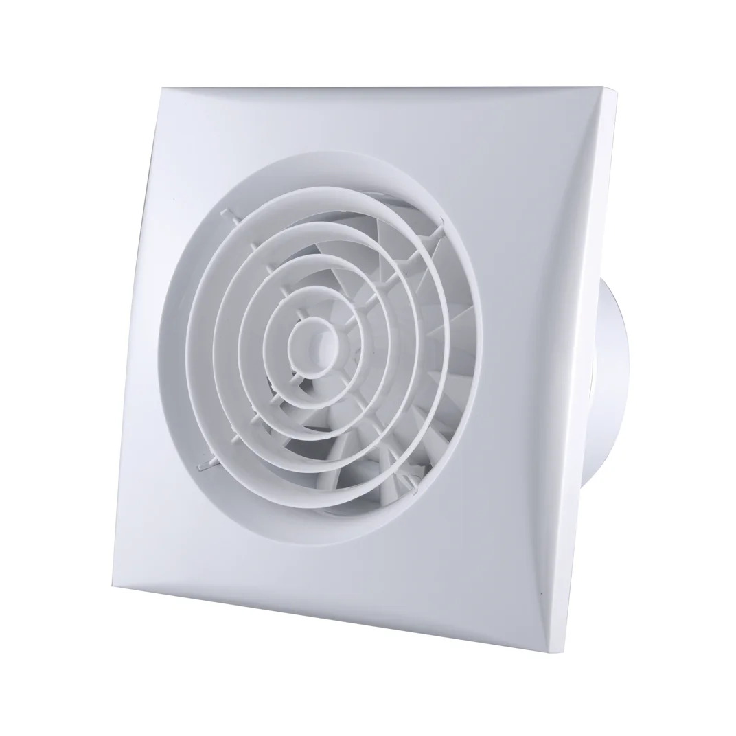 6 8 10 Inch 220V Plastic Silent Bathroom Kitchen Ceiling Mounted Exhaust Fan with LED Light Ventilation Exhaust Fan