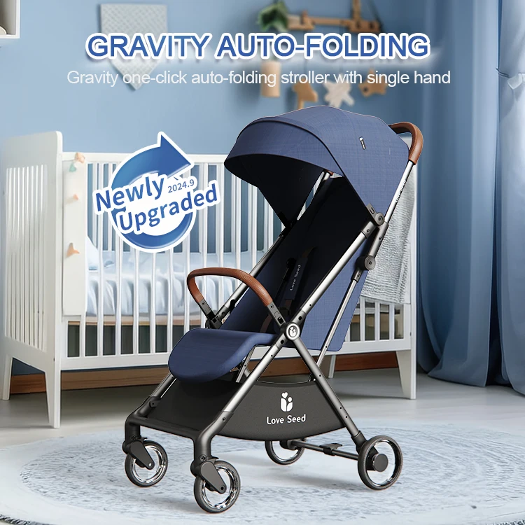 Best Selling High Quality Baby Ride On Push Chair Easy Folding Light Weight Baby Carriage Simple Design Baby Stroller