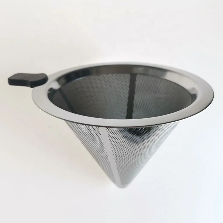 coffee maker drip 304 stainless steel filter screen V 60 cone filter Cup  coffee filter dripper