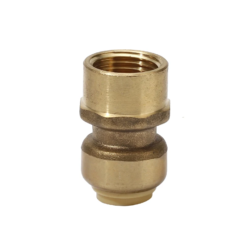 Brass Pipe Fittings Push Fit Fittings Straight Plumbing Fitting  For Copper Pex CPVC  Pipe