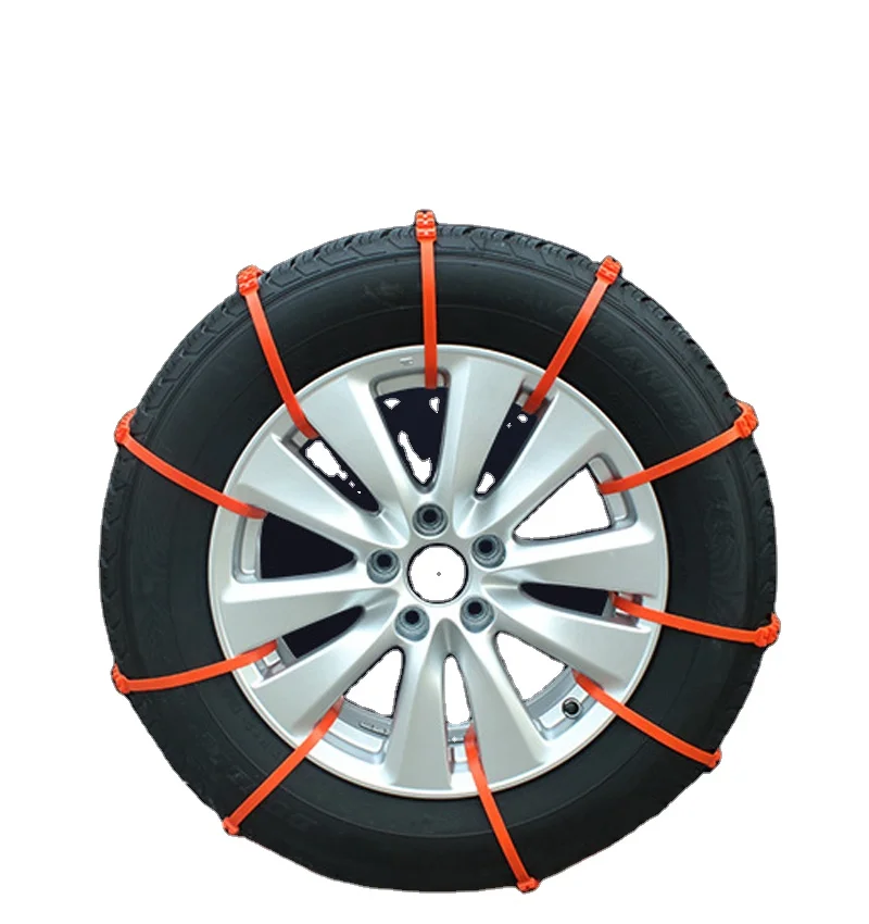 
Anti-Slip Anti-Skid Plastic Zip Nylon Cable Tie Chains for Tire in Snow Muddy Environment 