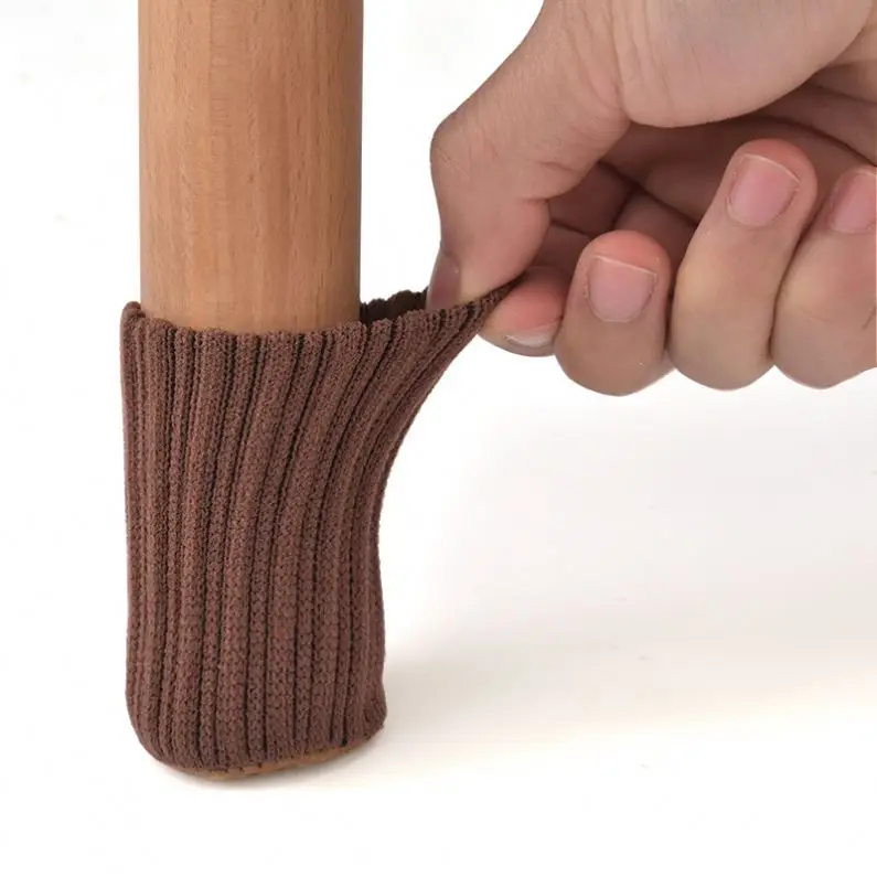 1 wholesale wood floor furniture chair leg elastic feet protector cover furniture protection socks for chair S0502
