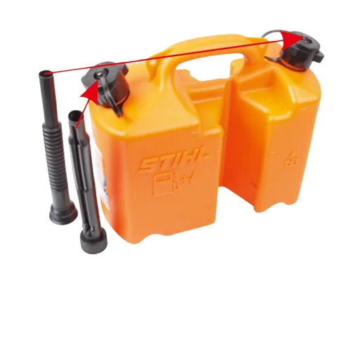 Wholesale plastic 5L gasoline gas petrol oil fuel mixing bottle