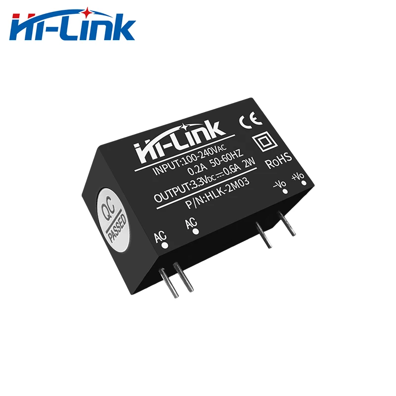 110V 220V постоянного тока до 2W 3,3 V 600mA выход AC-DC Ультра маленький мини-блок питания Hi-Link производитель
