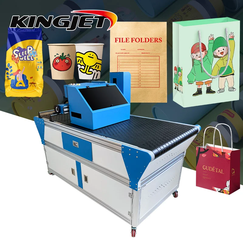 Dual head one pass digital carton package printer corrugated carton box digital printer machine for packing carton print machine