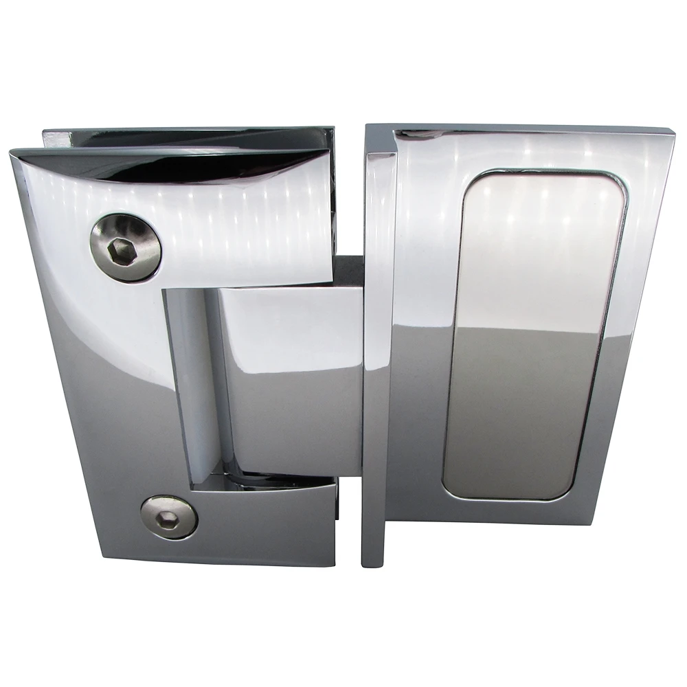 Shower cabin 52*90mm smooth surface 180 Degree Wall To Glass Brass Plated Hinge