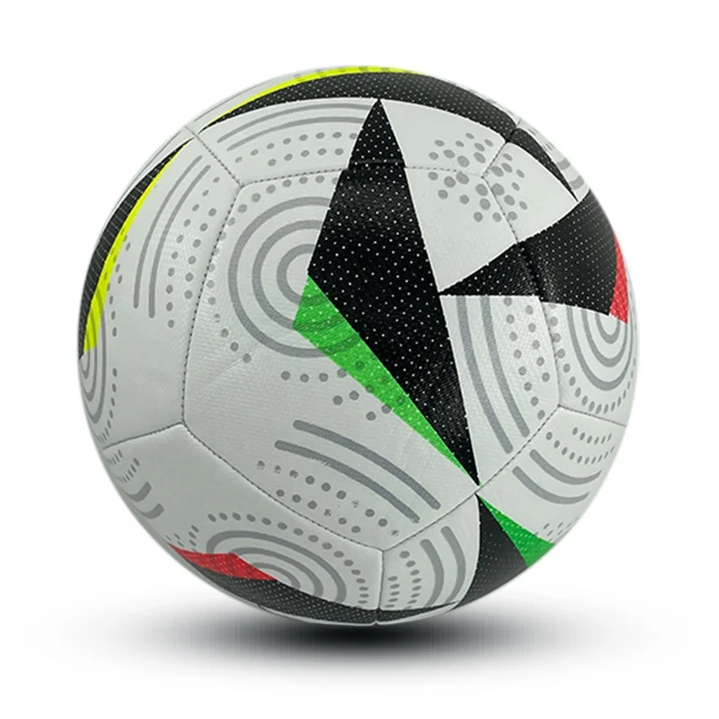 Factory soccer ball football Colorful Soft PU Leather laminated tech good price