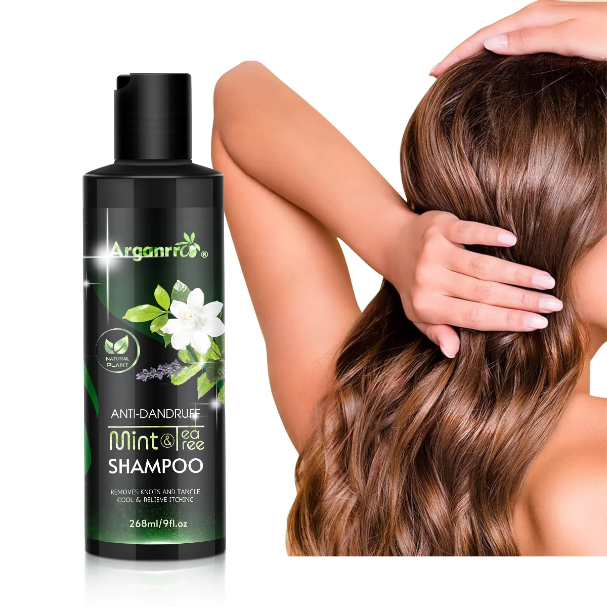 private label brand mint tea tree oil shampoo hair care shampoo and conditioner hair care set for natural hair