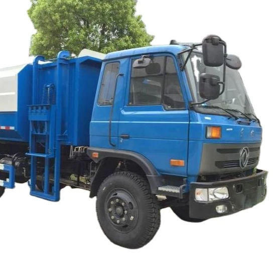 Euro 3 self loading trash bin collection garbage dump truck
