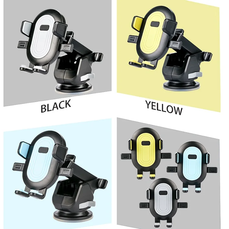 Автомобильный телескопический держатель для мобильного телефона из ТПУ на присоске