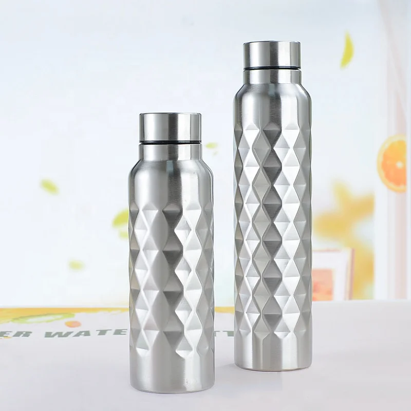 Wholesale 1000ml 750ml SS Water Bottle  Classic Sports Stainless Steel Single Wall Water Bottle