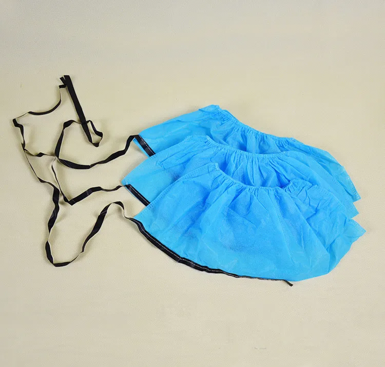 Anti-static Shoe Cover With Conductive Traction Strip Disposable non woven ESD Overshoes Boot Covers for Cleanroom Industry