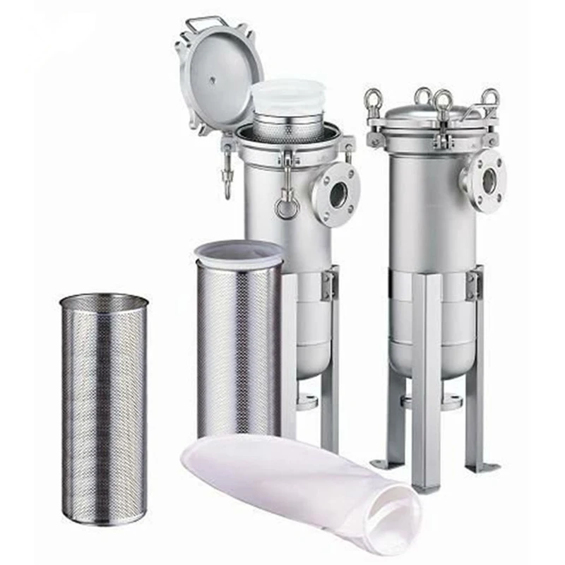 Industrial Stainless Steel 304/316L Bag Water Filter Housing Liquid Filtration grey water treatment equipment