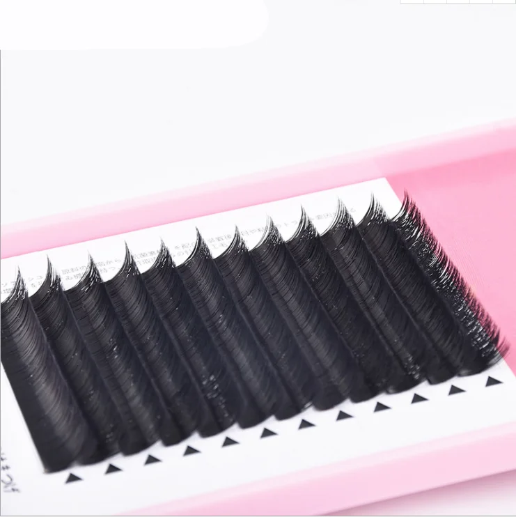 V YY Shaped Eyelash Extensions Weaving Effect Synthetic Mink Shape 2d