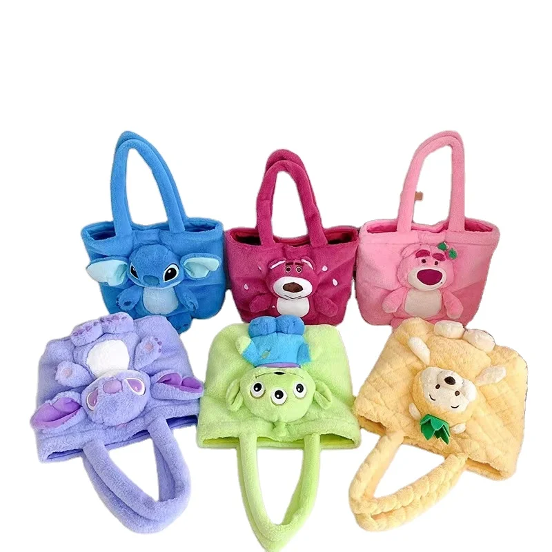 New style Stylish and cute New plush toy bag handbag Strawberry Bear doll bag