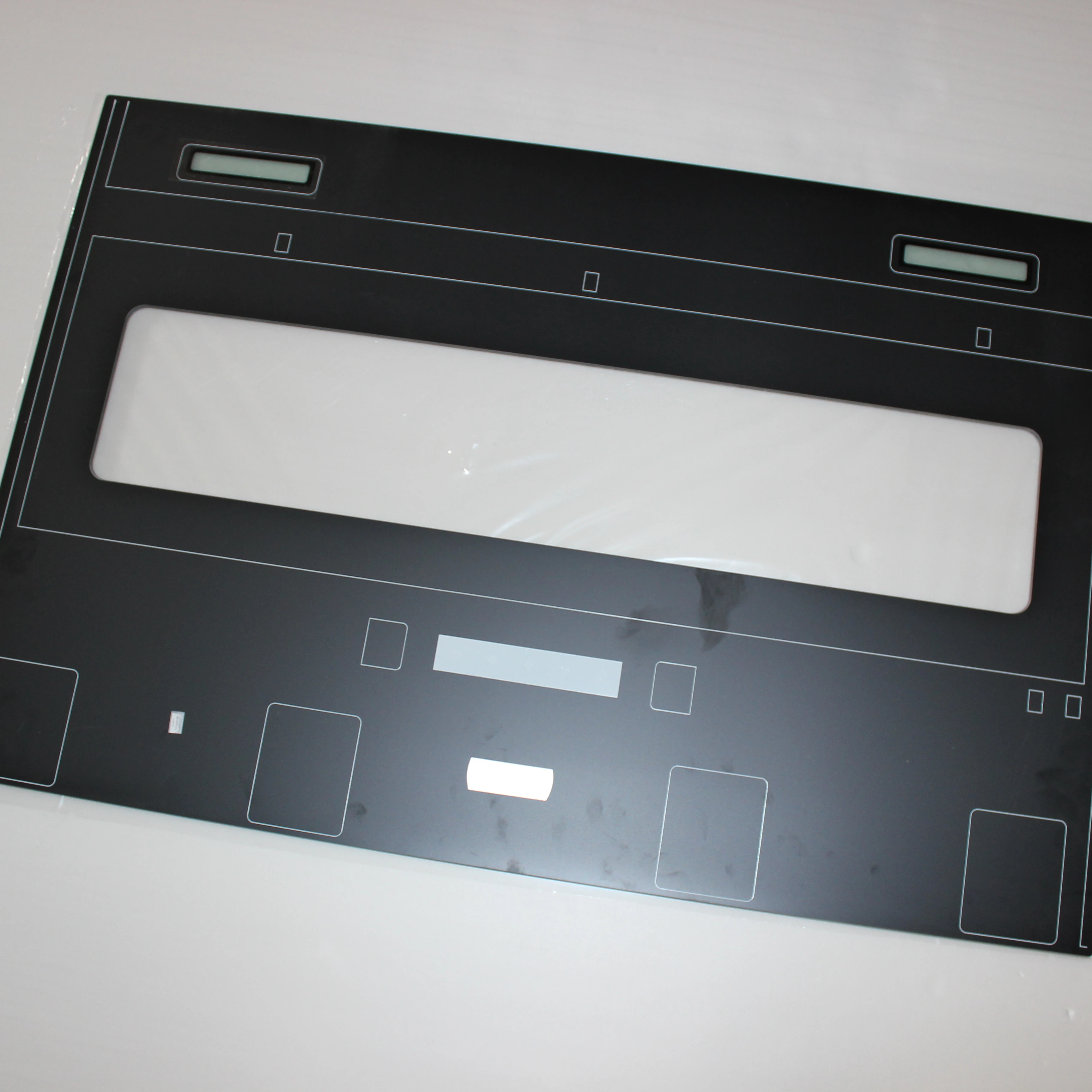 Shandong Black Printed Tempered Glass Control Panel