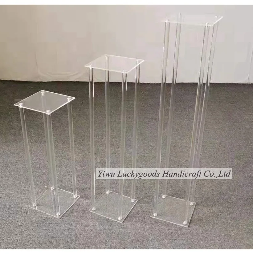 LK20191125-8 high quality clear acrylic flower stand table centerpieces  for wedding decoration