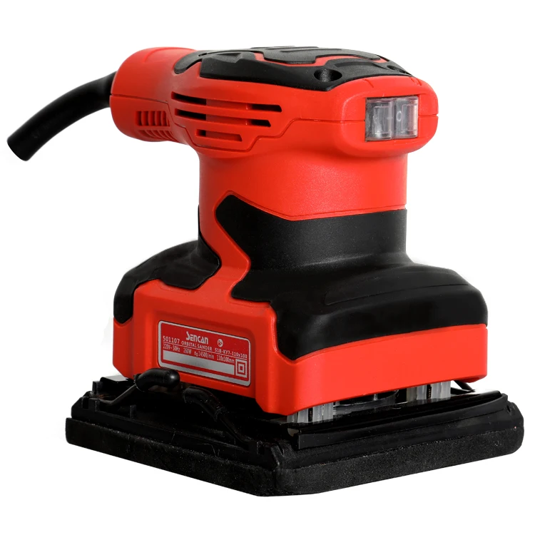 Sencan Factory Best Price Hand-held 110mm Electric Power Corded Random Orbital Palm Wood Sander Adjustable Speed OEM