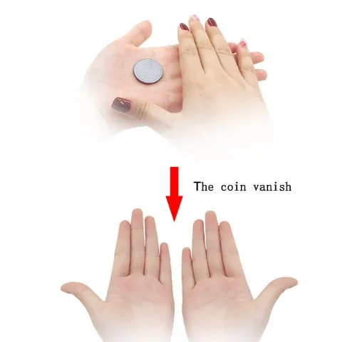 Classic Stage Coin disappearing Magic tricks Plastic Magic Device tools Vanish Gimmick Cool Props Game For Magician