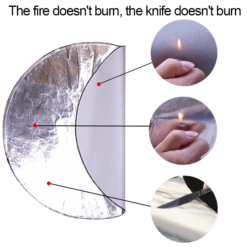 Under Grill Mat Deck Protector for wood Burning Fire Pit, Gas Fire Pit Mantel