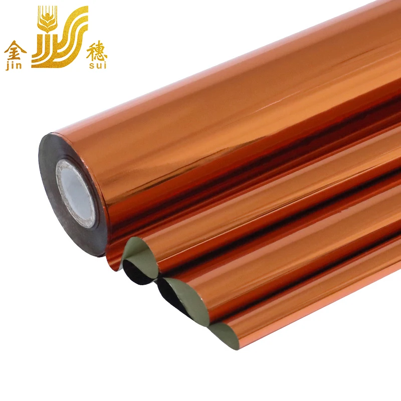 JINSUI High Quality Heat Transfer Copper Gold Hot Stamping Foil For Letter Paper Bag Bottles Printing