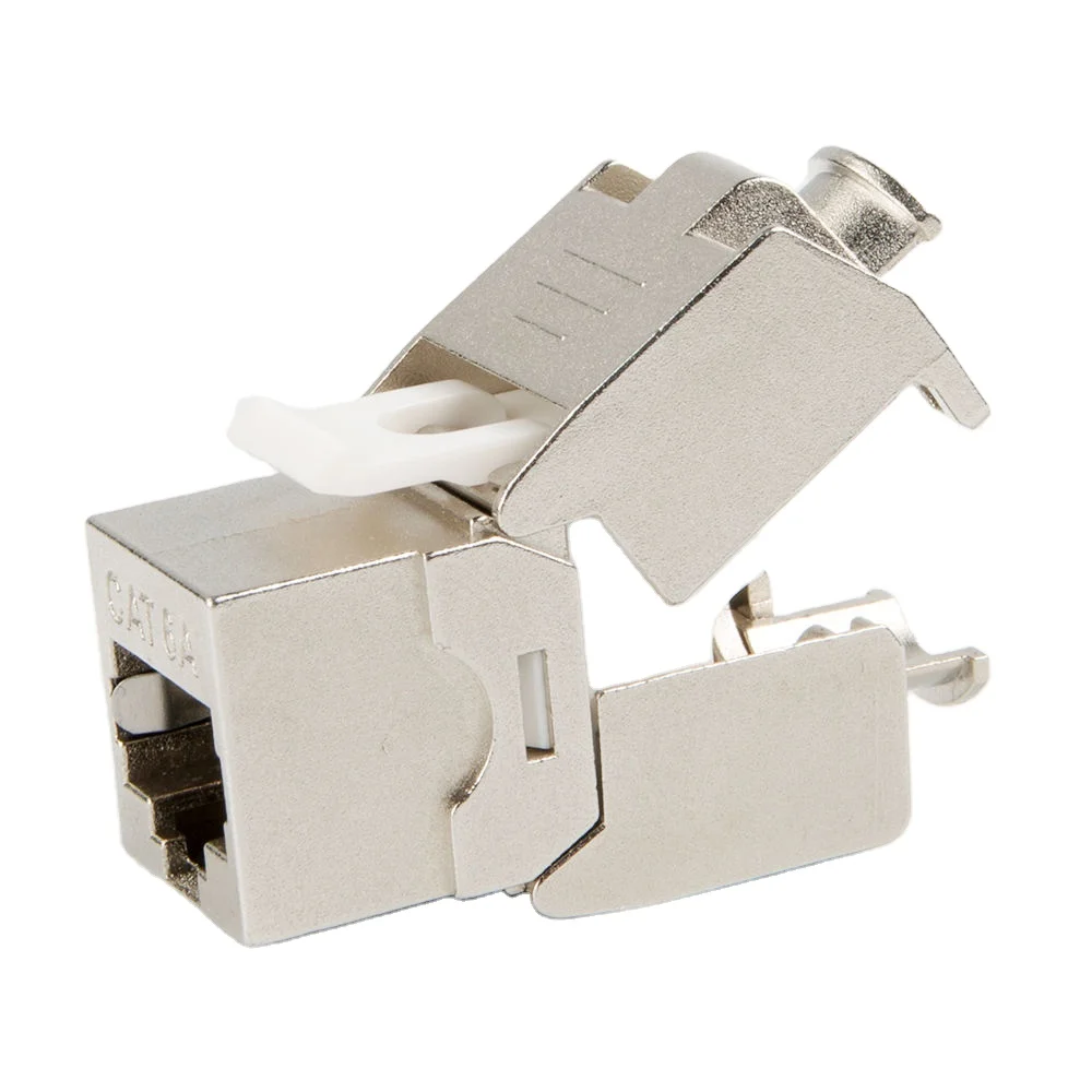 CAT 6 Female modular plug category 6 network terminate tool free rj45 shielded toolless CAT6 FTP keystone jack