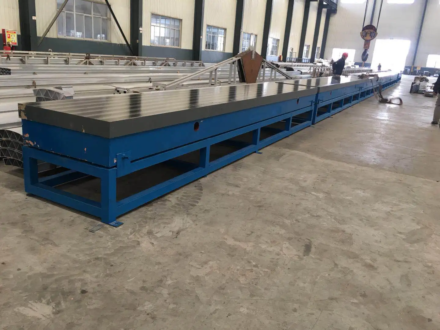 Manual polishing plane cnc machine tool cast iron lapping bed plate inspection platform