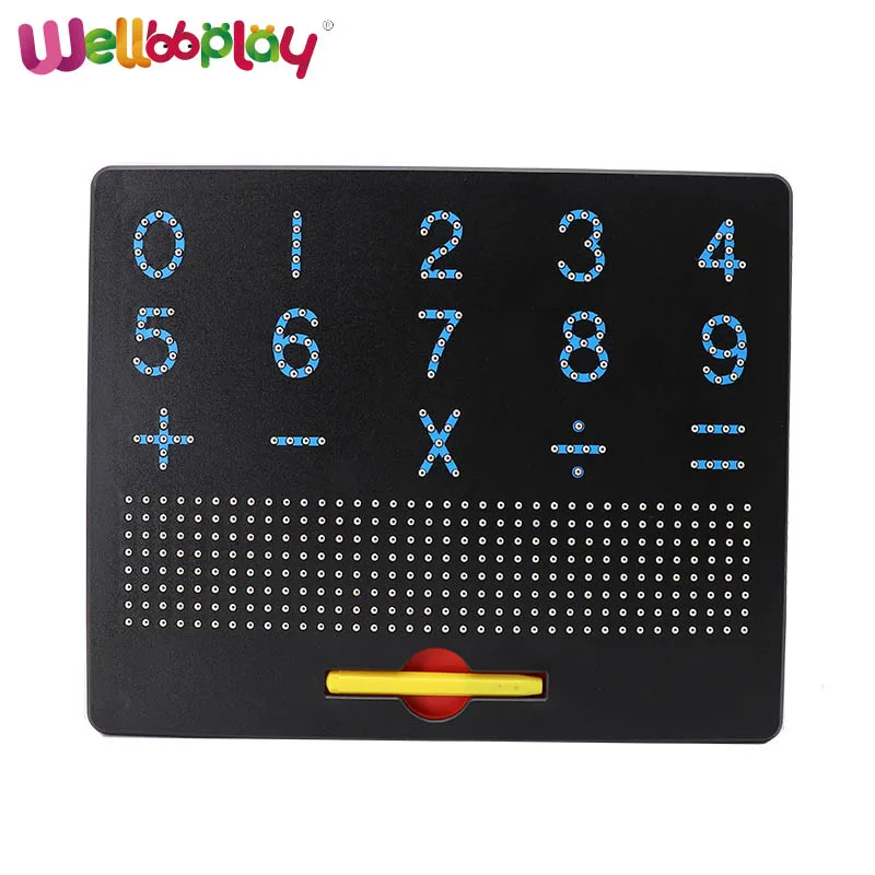 Magnetic mini magpad dots Magnet Beads Board Doodle Drawing Toys with Stylus Pen