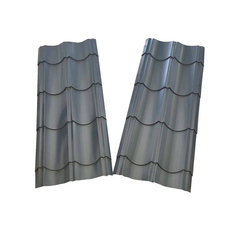 6 Pcs Roof Sheets Corrugated Profile Galvanized Metal Carport Roofing Grey