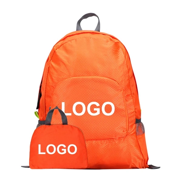Fb001 Custom Logo 30 Low Moq promotional school back pack Nylon Packable Daypack Light Weight Foldable Backpack Waterproof