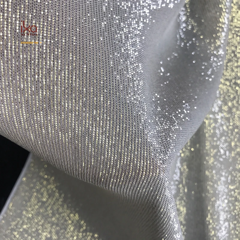 Undye Natural White Purchase Silk Lurex Stripes Metallic Georgette Fabric Suppliers