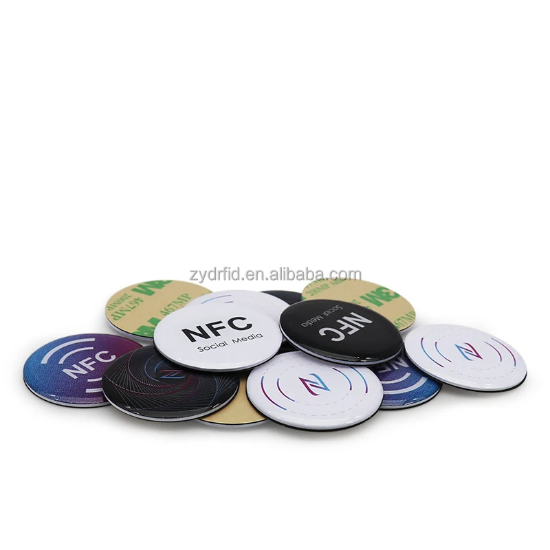 China Manufacturer epoxy resin products nfc tag keychains epoxy stickers for phone