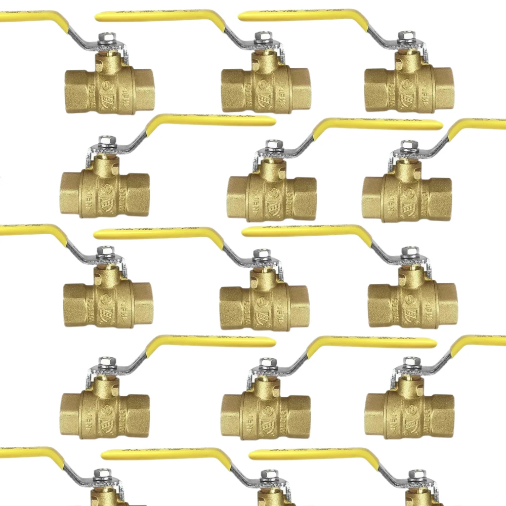 China Supplier Quality OEM Valve Stock CW617N C122 In-housing Stamping Forging Nicked Full Port Female Threaded Brass Ball Valve