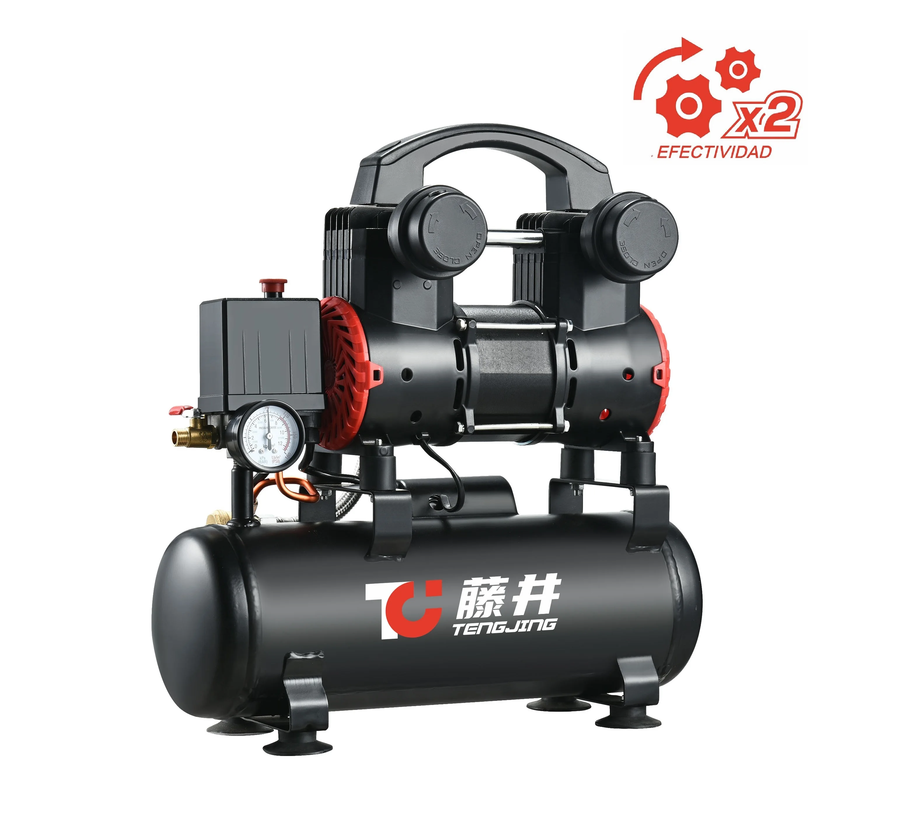 New design Portable air compressor 2800RPM silent air compressor oil free 1500W