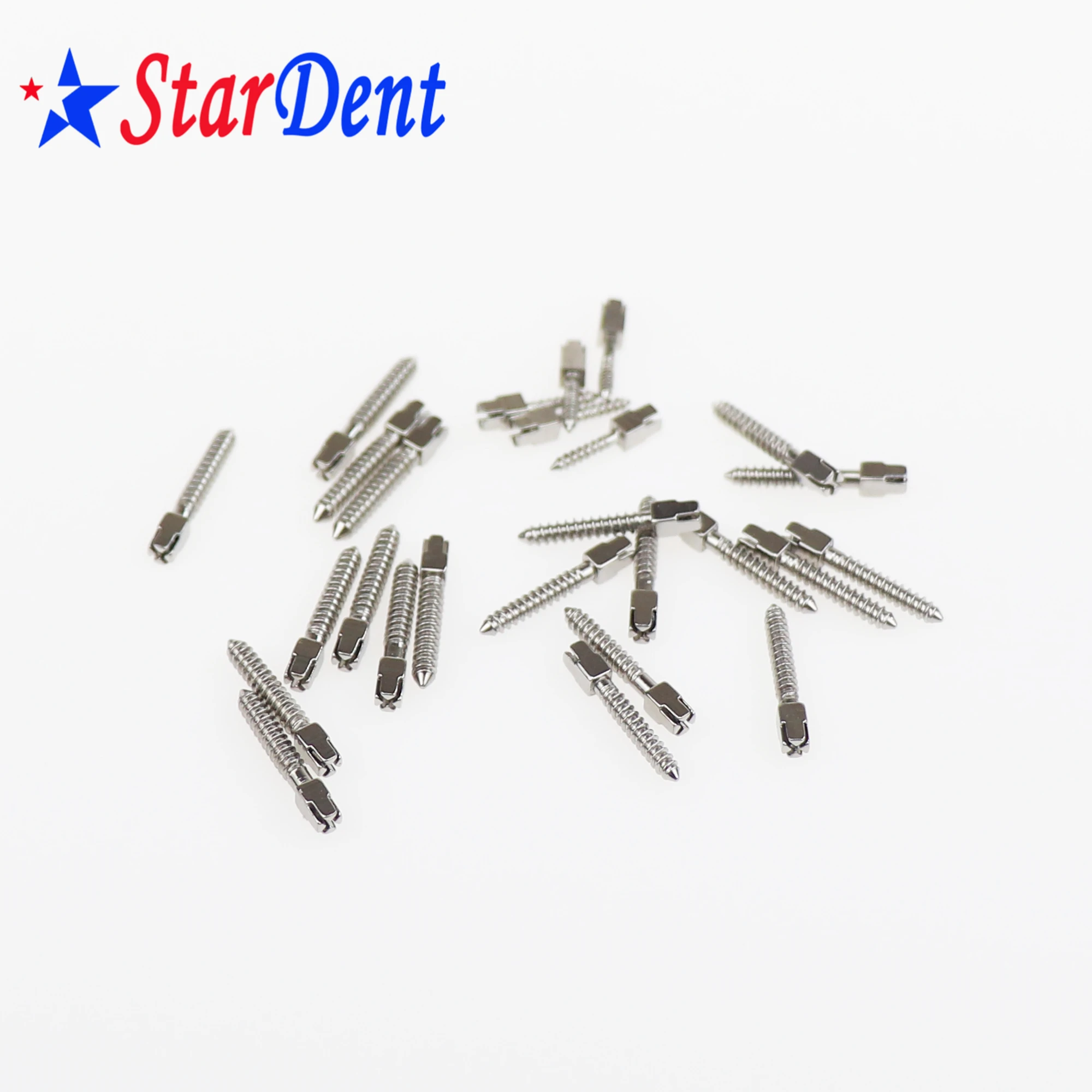Implant Screw Post for Root Canal Usage Dentist Instrument Tool Golden and Sliver Stainless Steel Dental